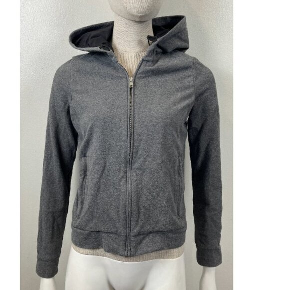 PRADA GRAY HOOD TRACK JACKET S - Picture 2 of 16